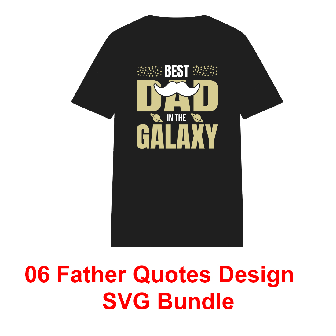 06 Father Quotes T-shirt Design preview image.