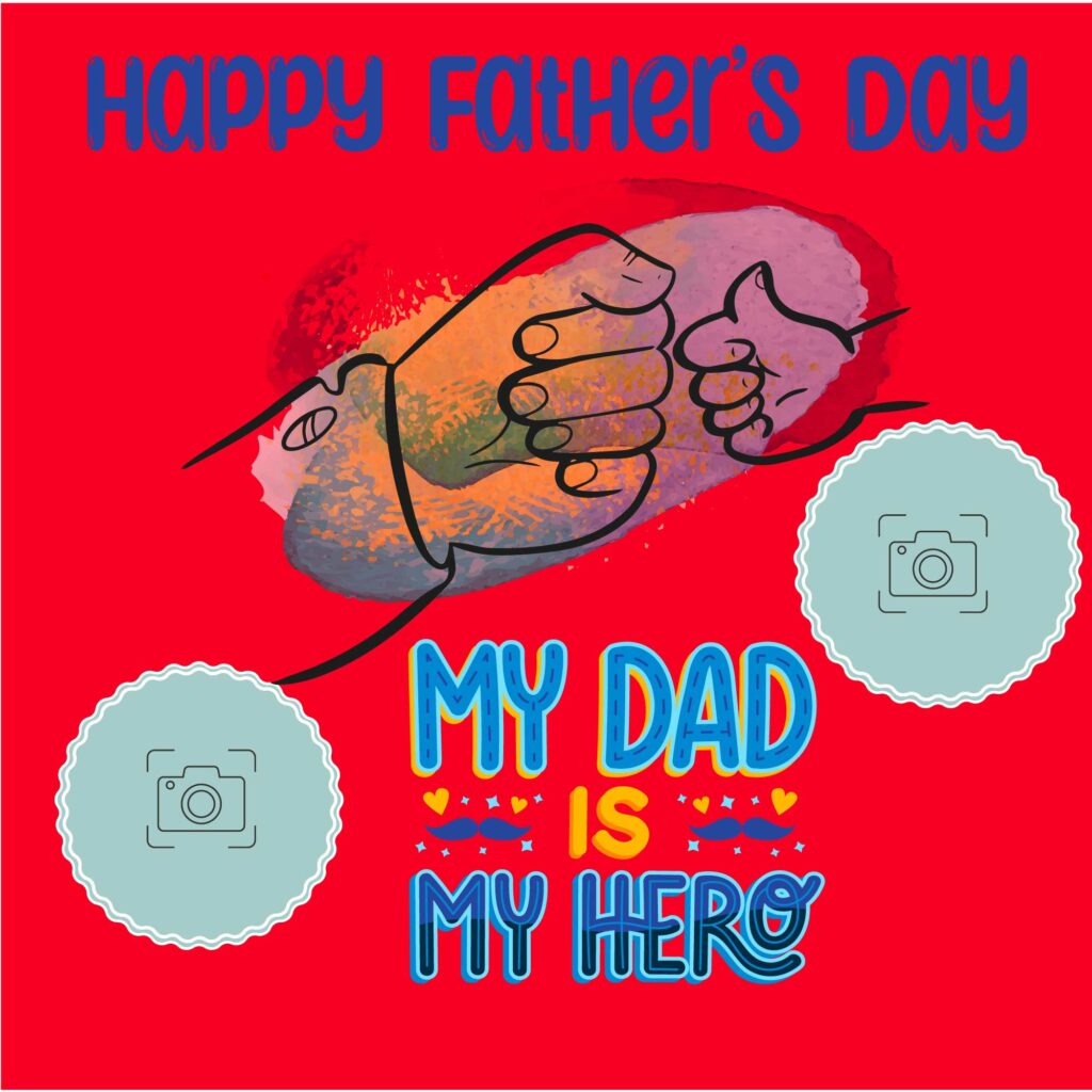 Happy Fathers Day 2023 Vector Art Background Card Masterbundles