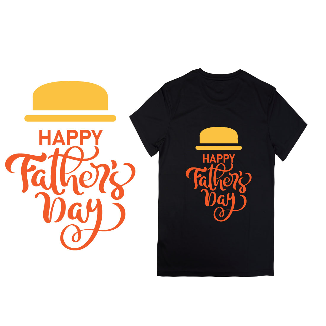 fathers day t-shirt design preview image.