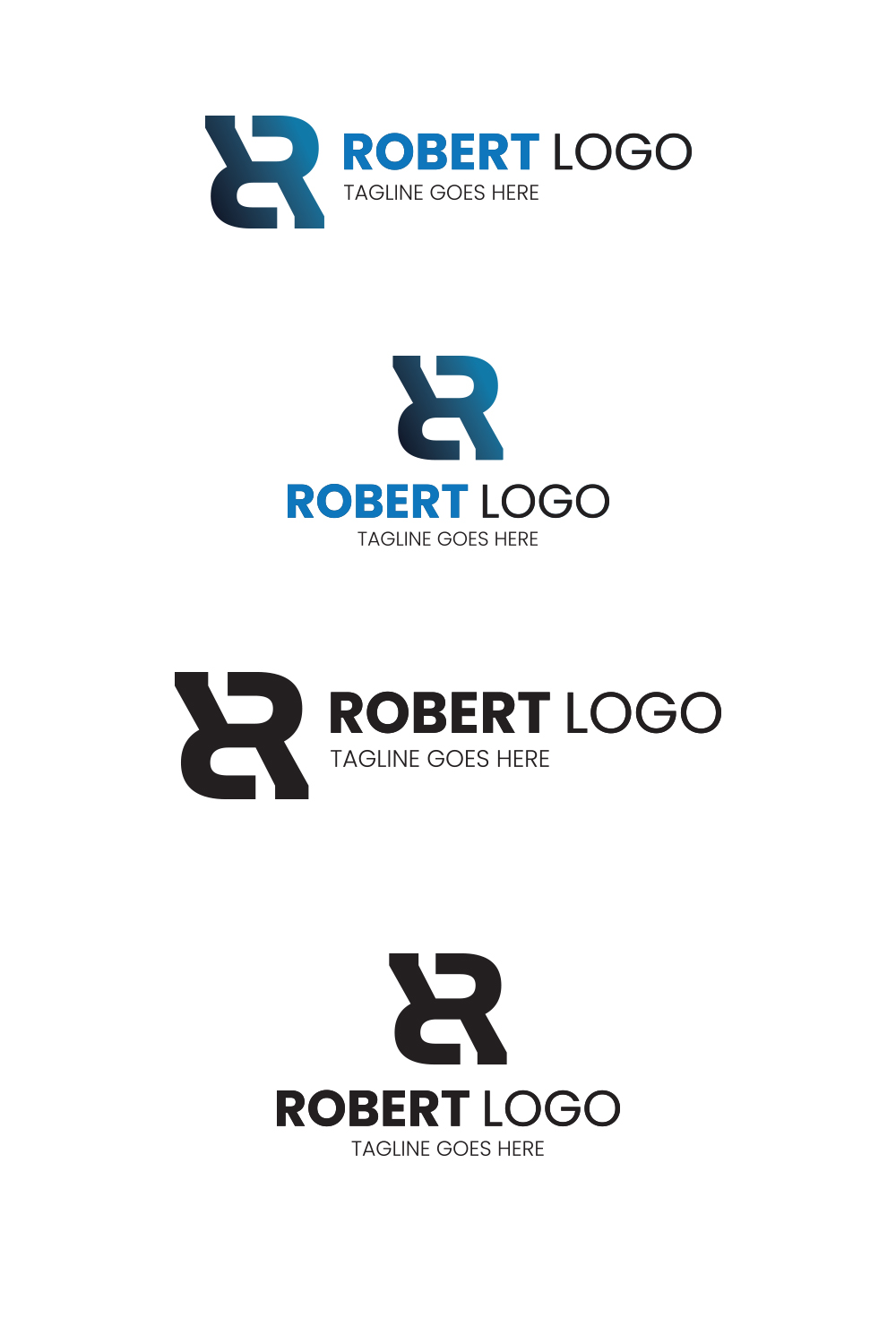 R letter logo pinterest preview image.