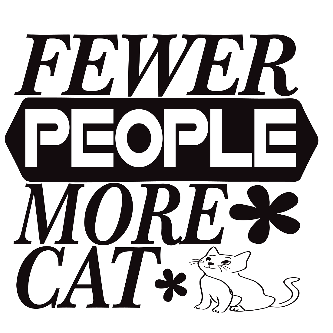Fewer people more cat preview image.