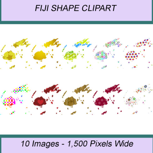 FIJI SHAPE CLIPART ICONS cover image.