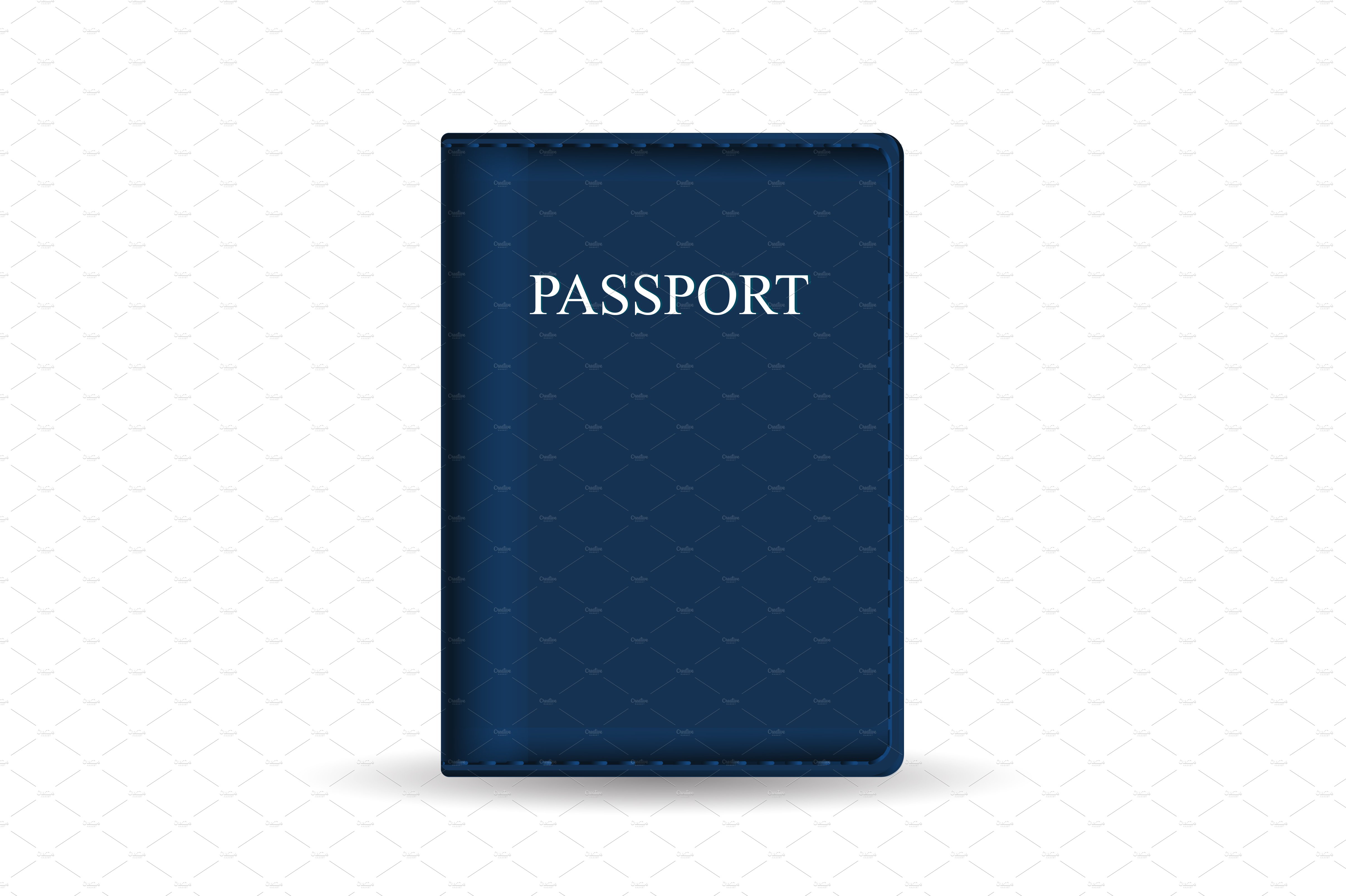 Passport cover isolated cover image.