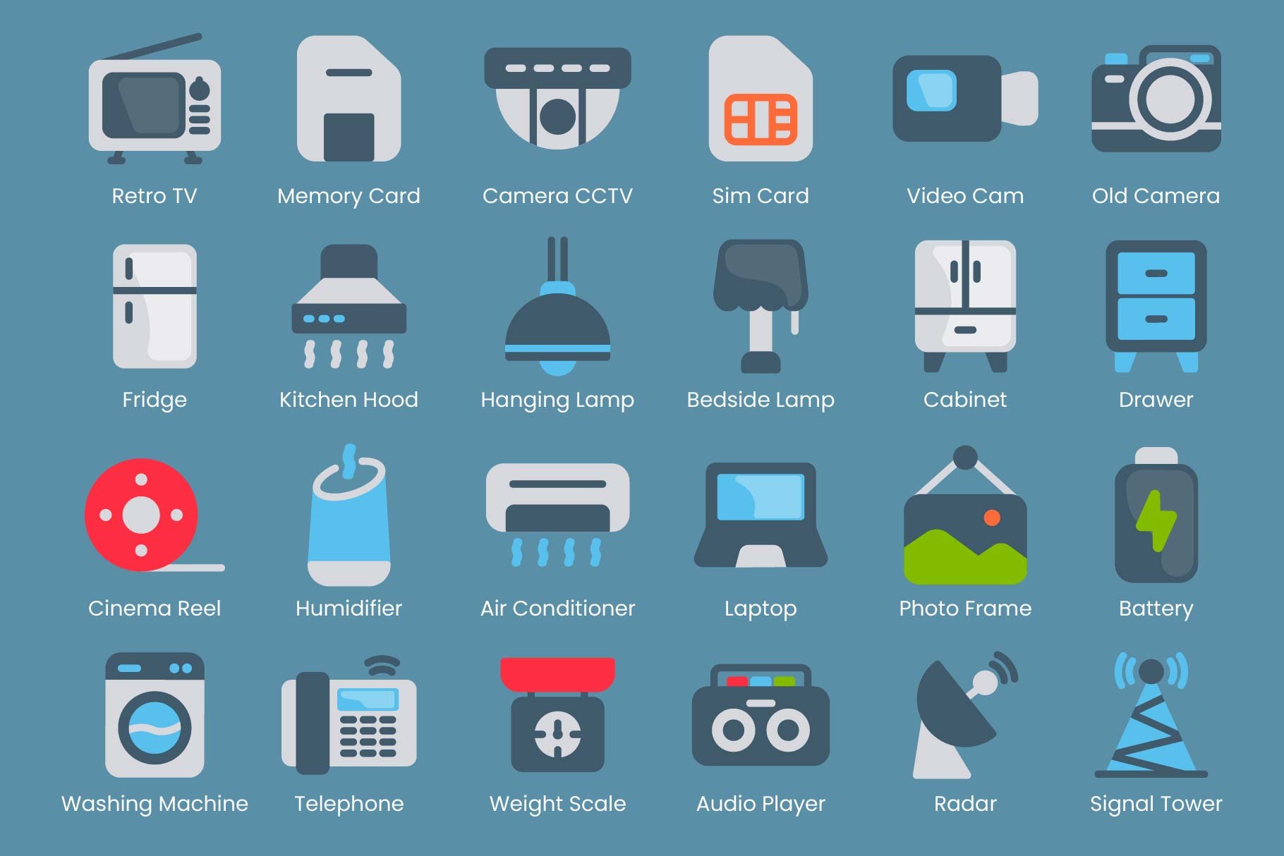 Device Appliance Icon Flat Style preview image.