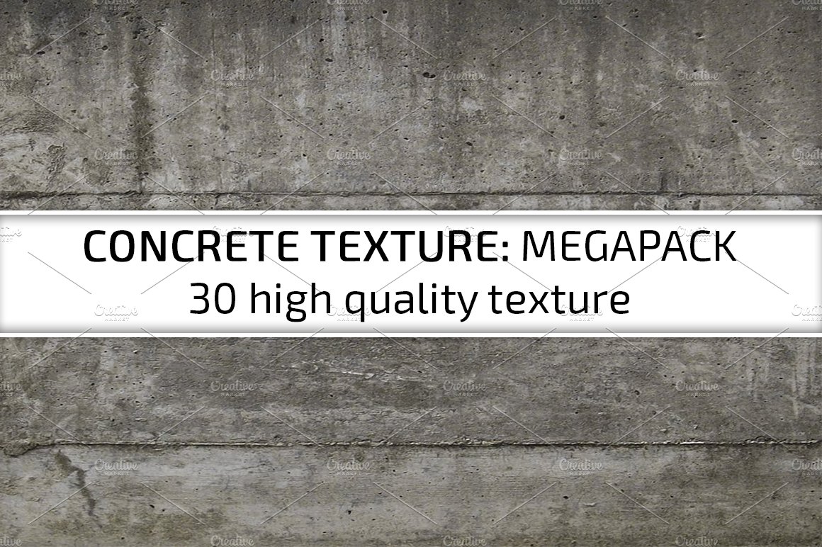 30 Concrete Textures Pack cover image.