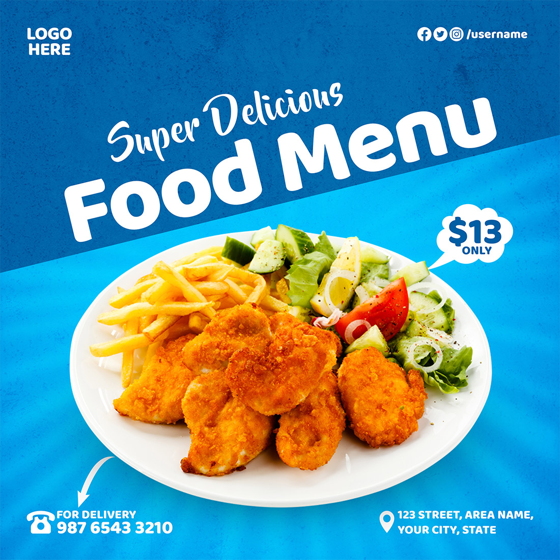 food menu blue 551