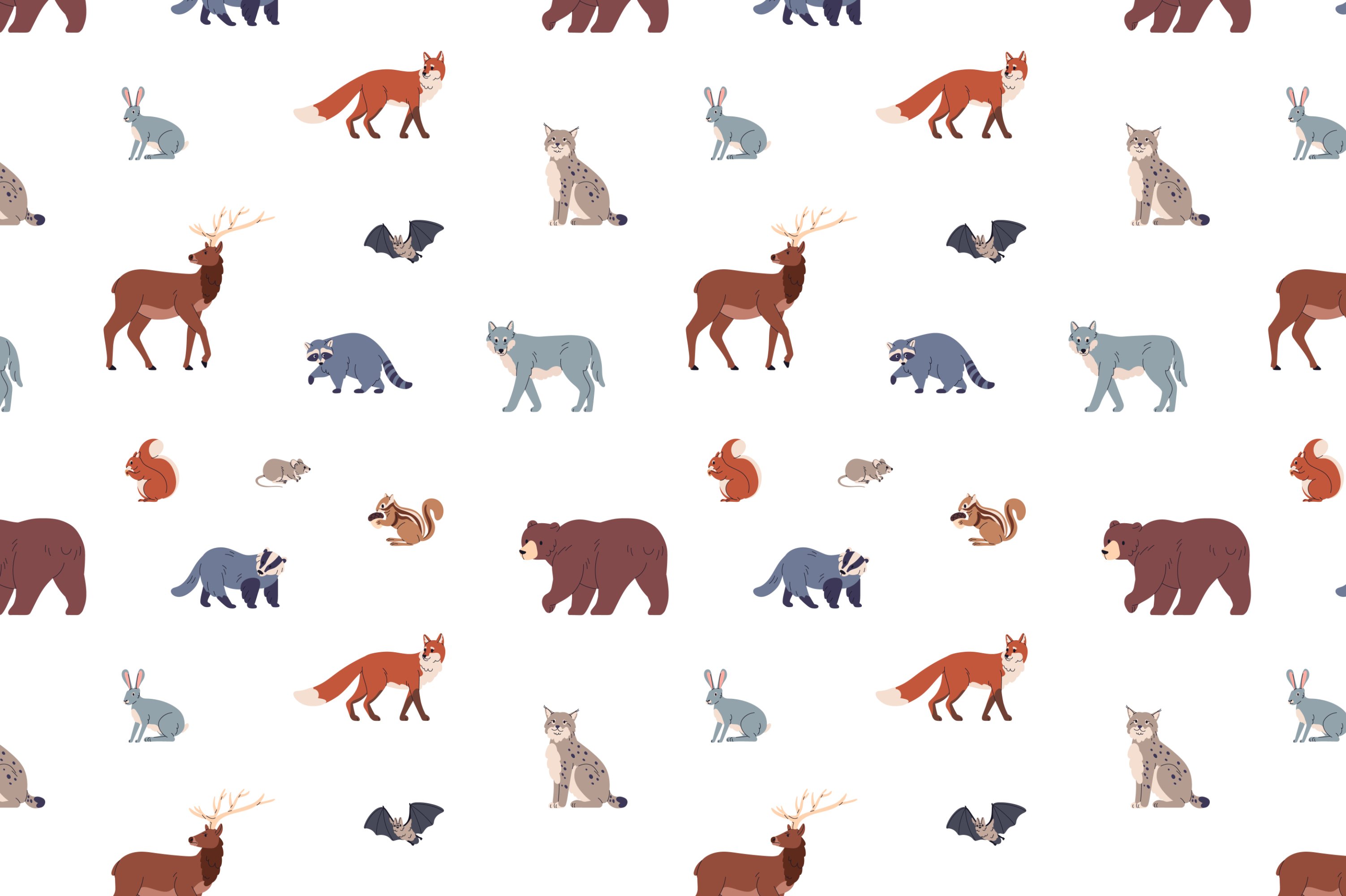 forest animals patterns 4 174