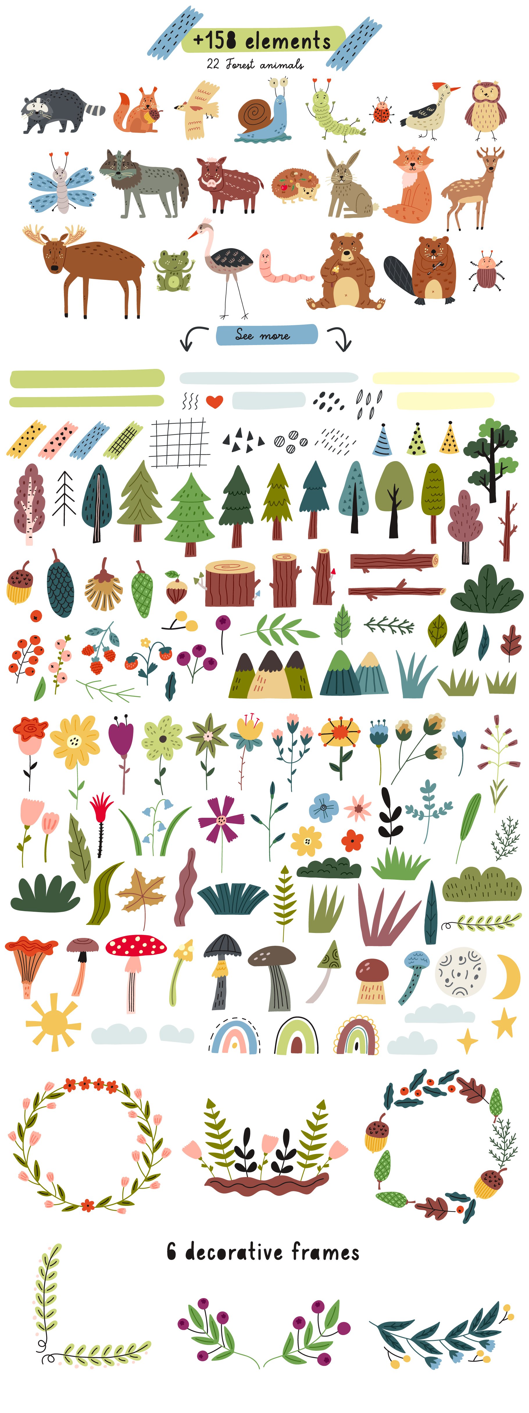 Forest Woodland Animals preview image.