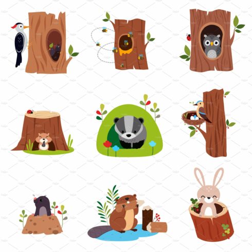 Cute Forest Animals Sitting in cover image.