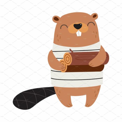 Cute Beaver as Forest Animal cover image.