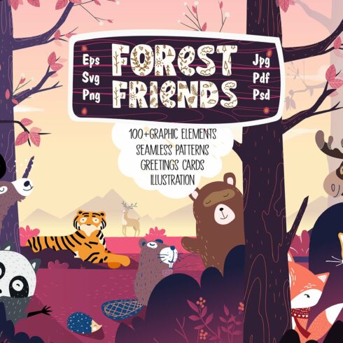 Forest Friends Graphic Pack cover image.