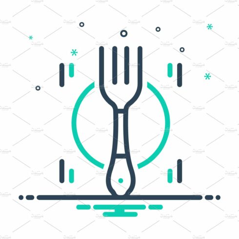 Fork plate mix icon cover image.