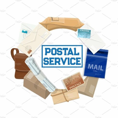 Mail letters, parcels, mailbox cover image.