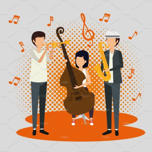 men and woman play music instrument cover image.