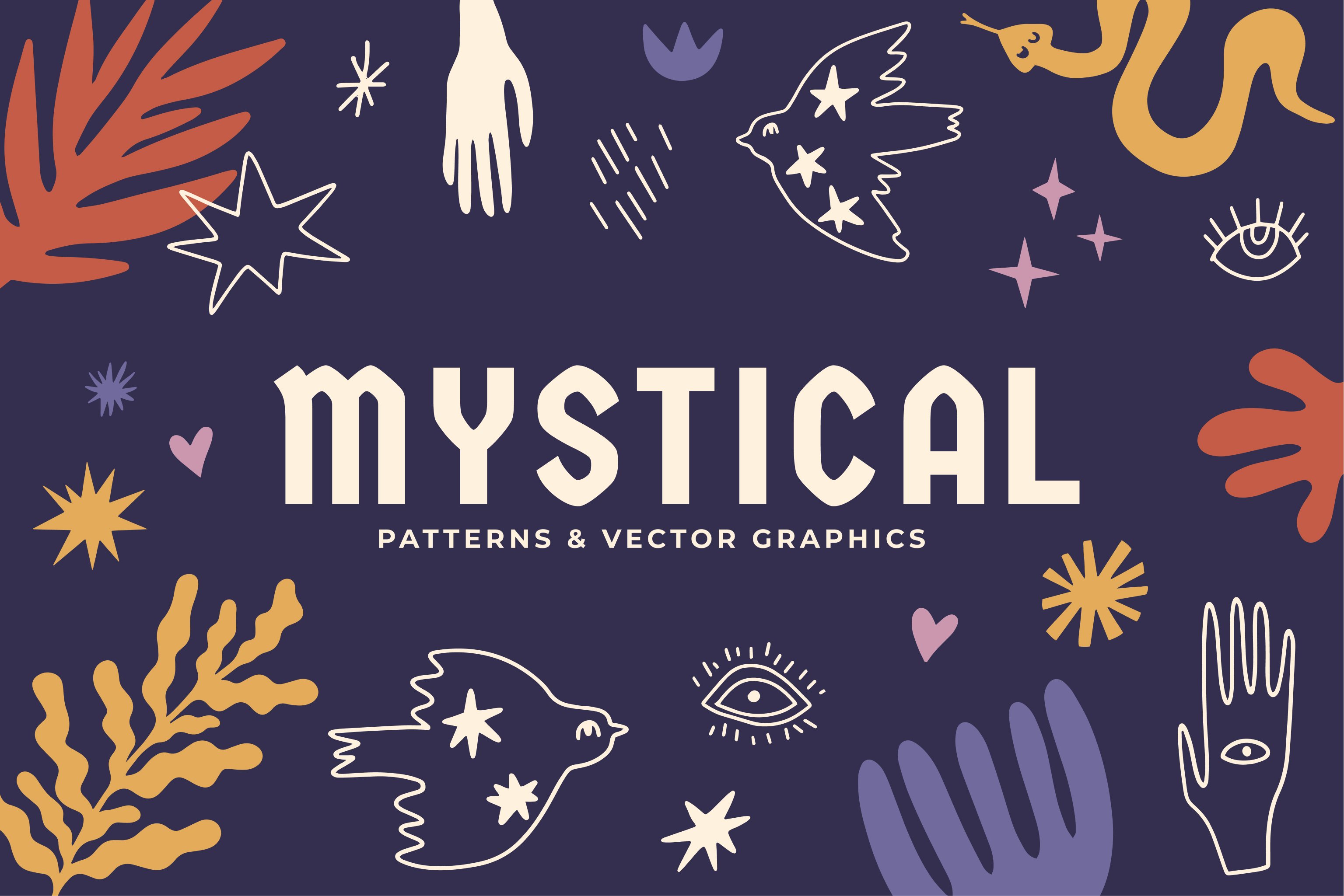 MYSTICAL patterns & graphic cover image.