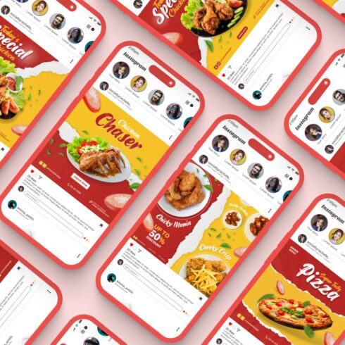 Templates for superb food social media banners/flyers cover image.