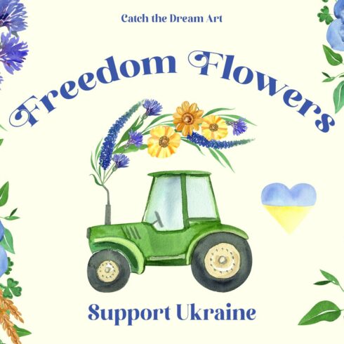 Freedom Flowers Support Ukraine cover image.