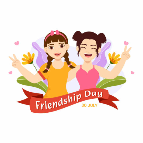 14 Happy Friendship Day Illustration cover image.