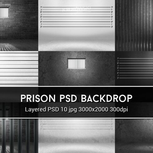 Prison PSD Backdrop cover image.