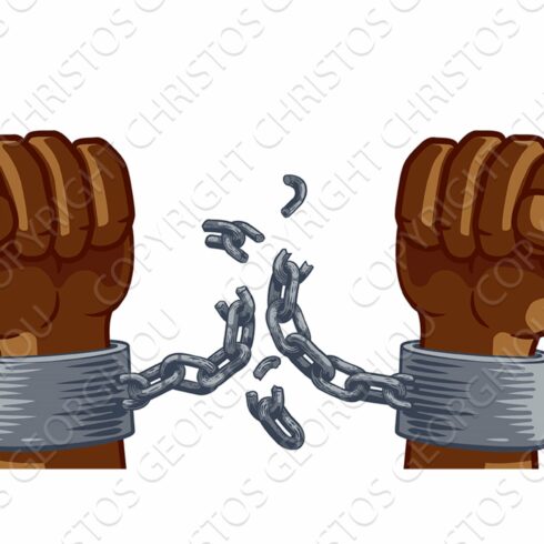 Hands Breaking Chain Shackles Cuffs cover image.