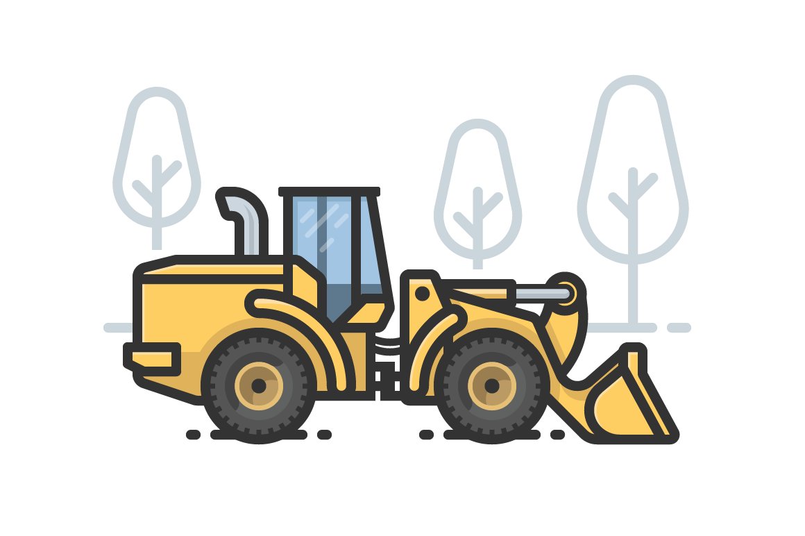 Heavy Equipment Icons cover image.