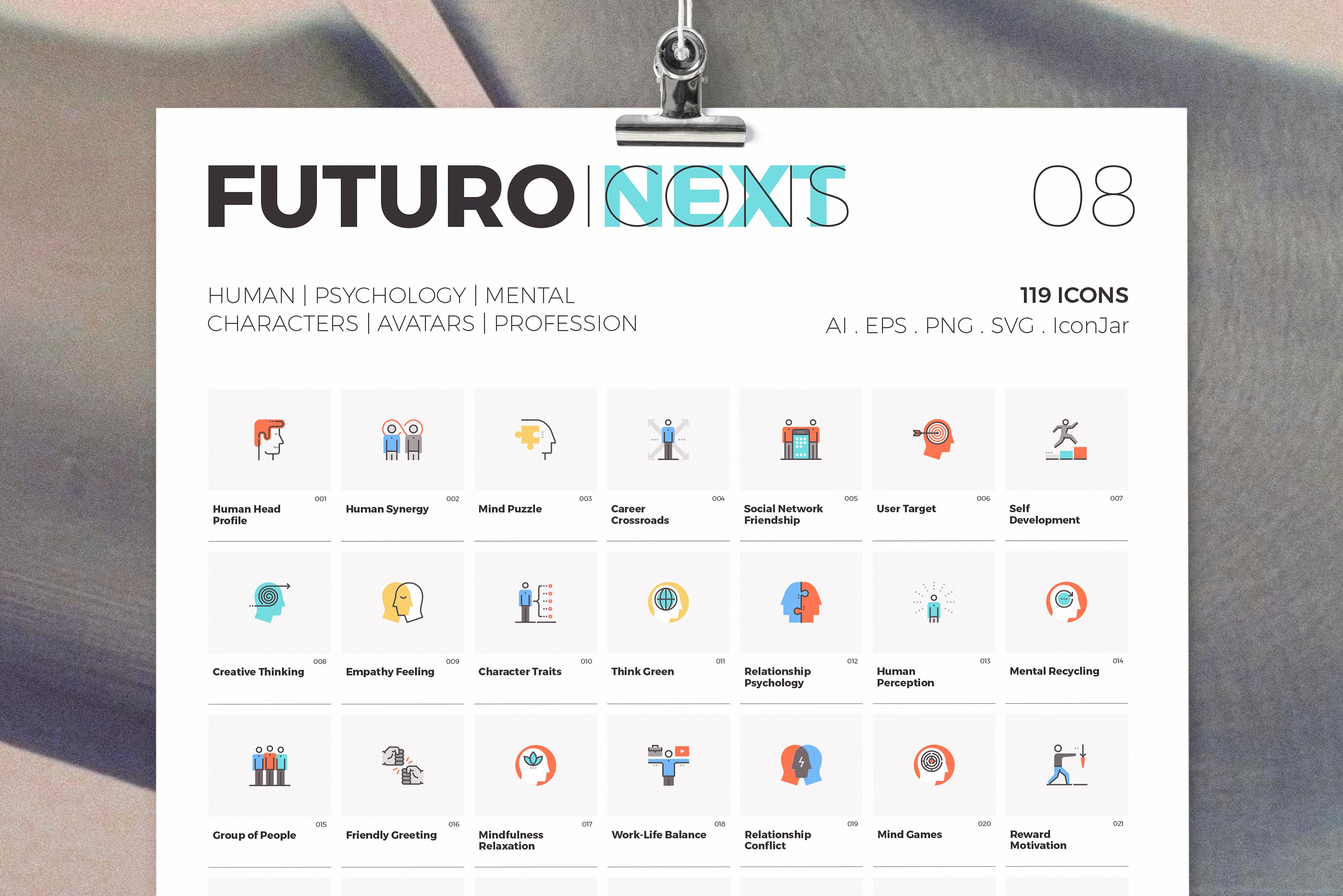 Futuro Next Icons / Human Pack cover image.