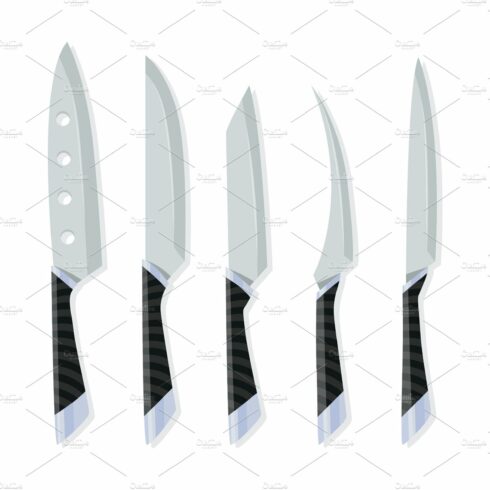 Different kind of knives for cover image.