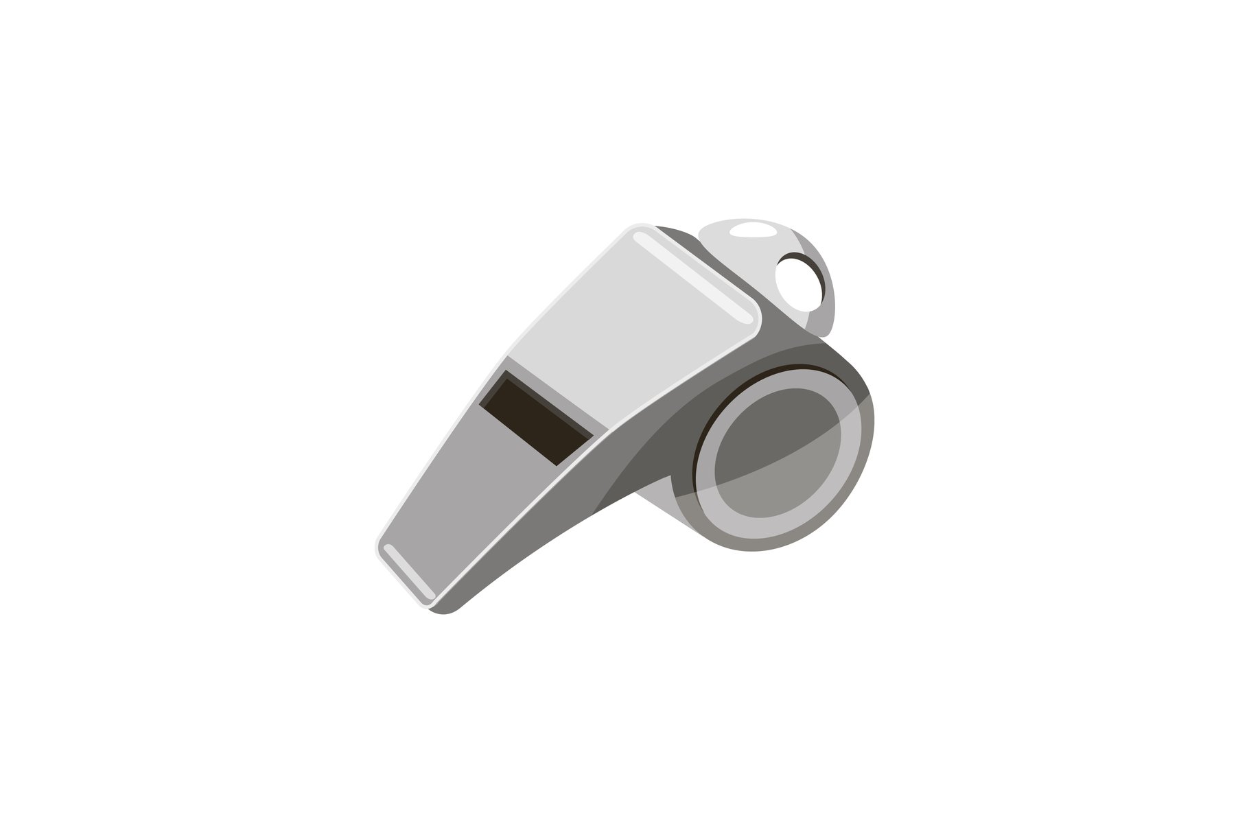 Metal whistle icon, cartoon style cover image.