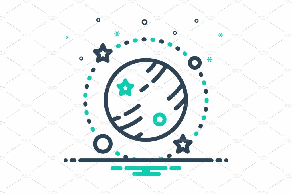Galaxy star system mix icon MasterBundles