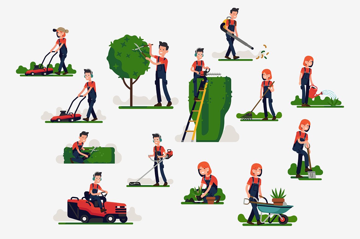 Gardeners at work cover image.