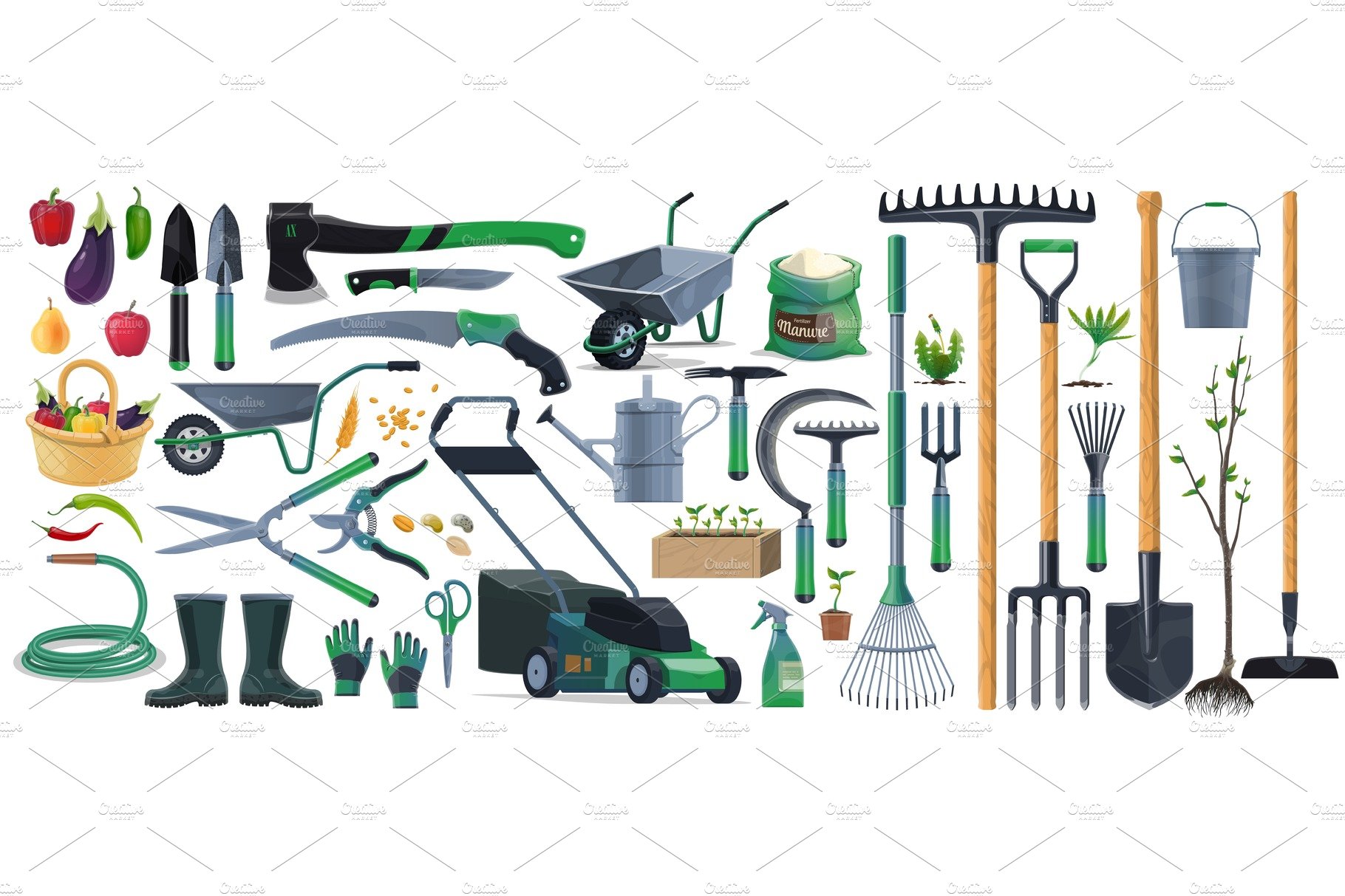 Garden tools, equipment cover image.