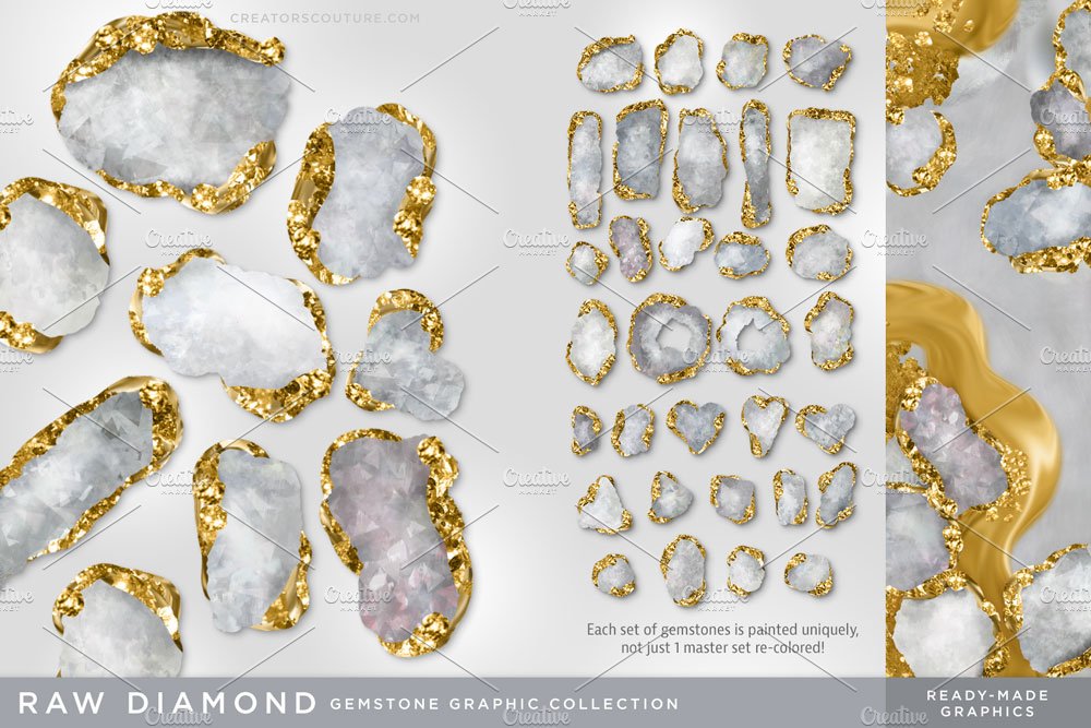 gem illustrations diamond creativemarket 296