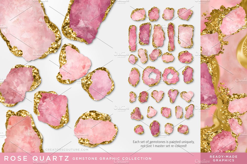 gem illustrations rosequartz creativemarket 484