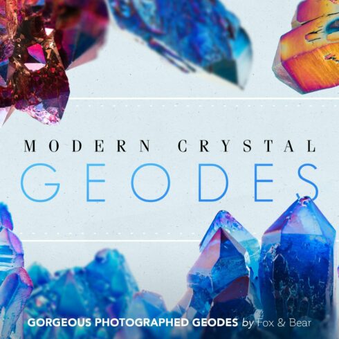 Modern Geode Gem Crystals cover image.