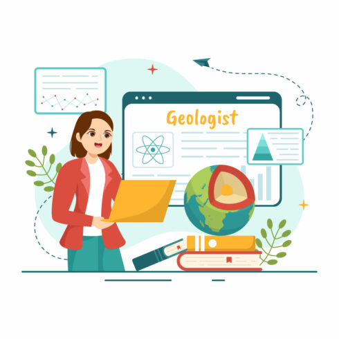 12 Geologist Vector Illustration cover image.