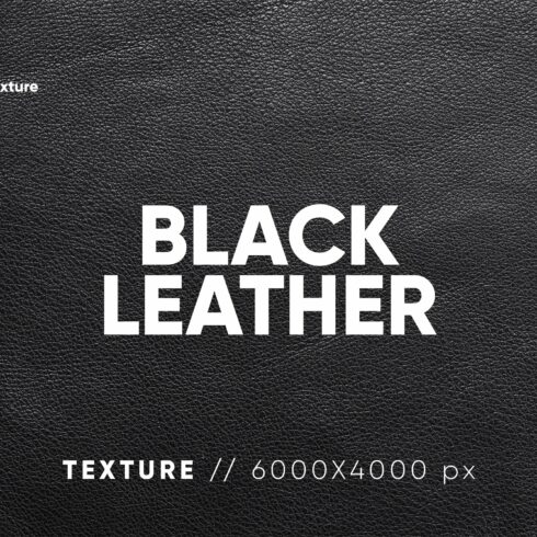20 Black Leather Textures HQ cover image.