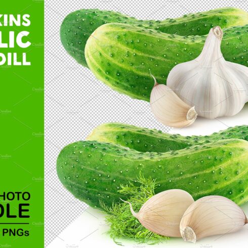 Gherkins, garlic and dill cover image.