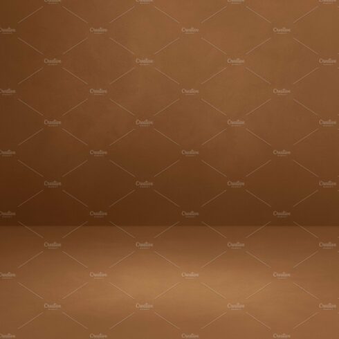 Empty brown concrete interior background cover image.