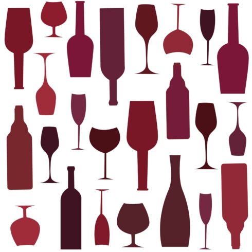 wine glasses and bottles cover image.