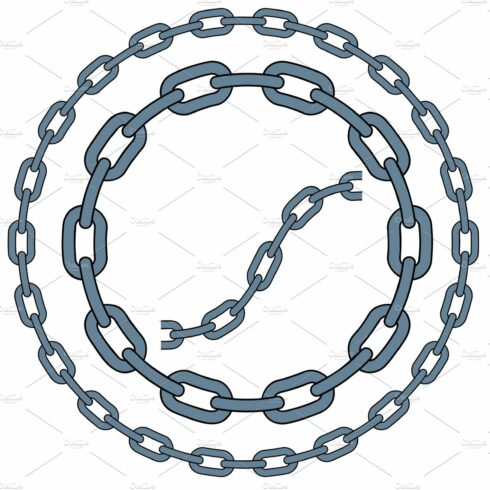 set of vector chains cover image.