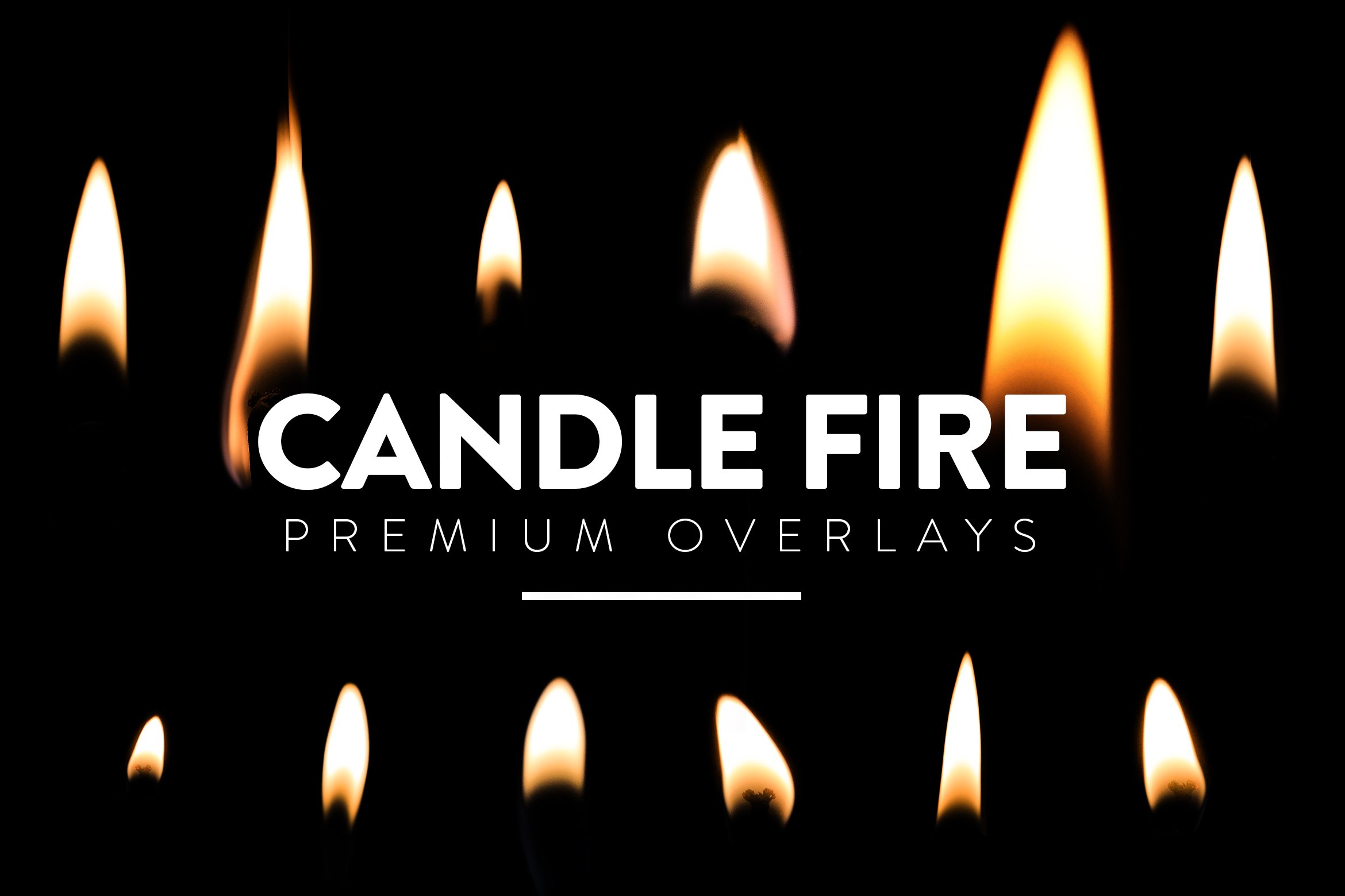 30 Candle Flames Overlays cover image.