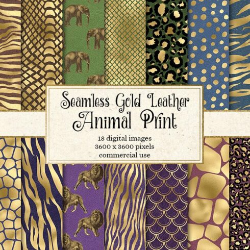 Gold Leather Animal Print cover image.