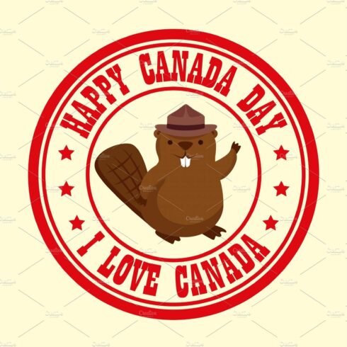 label of canada holiday with beaver cover image.