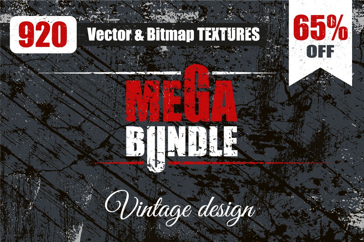 920 VECTOR TEXTURES. MEGA BUNDLE cover image.