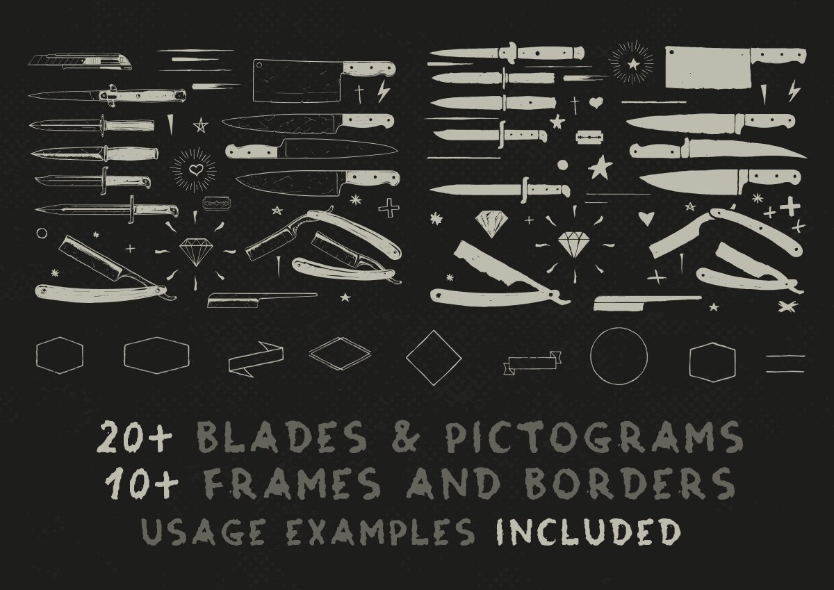 Grunge Sharps and Blades preview image.