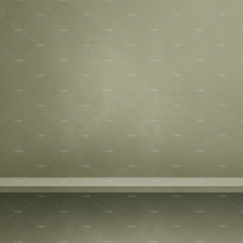 Empty shelf on a tinted grey wall. Background template. Square b cover image.