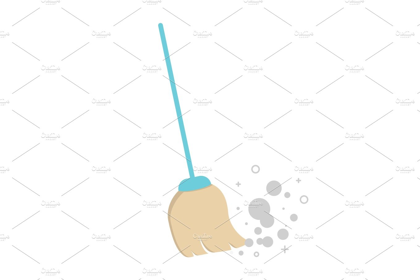 Broom vector illustration. cover image.