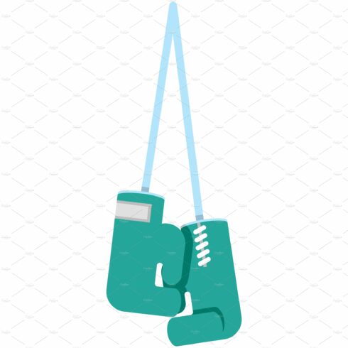 Boxing gloves for fight vector icon cover image.