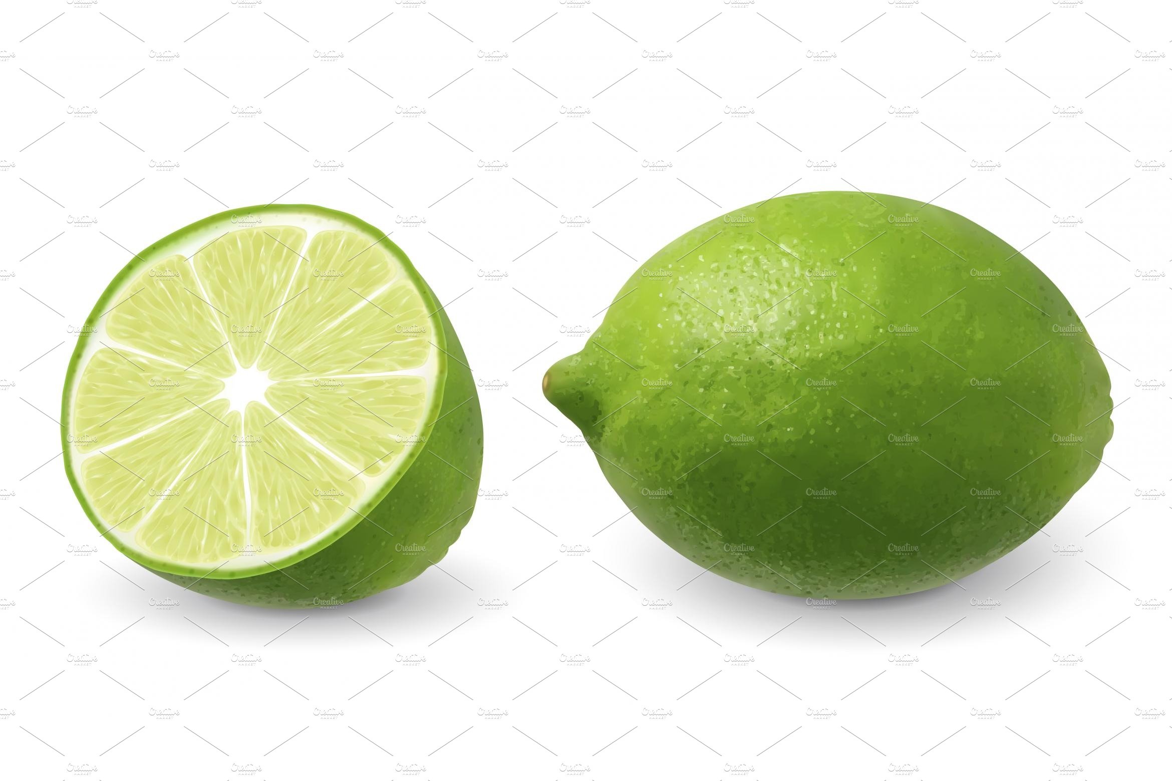 Lemon fruit design element cover image.