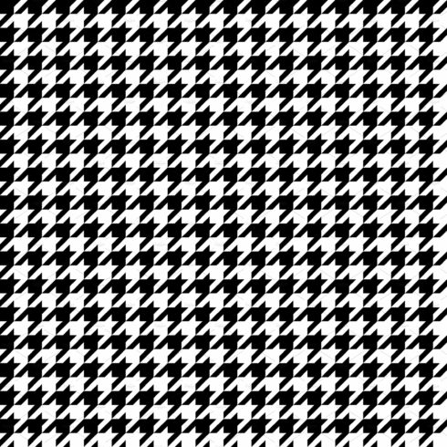 Houndstooth seamless pattern. Black cover image.